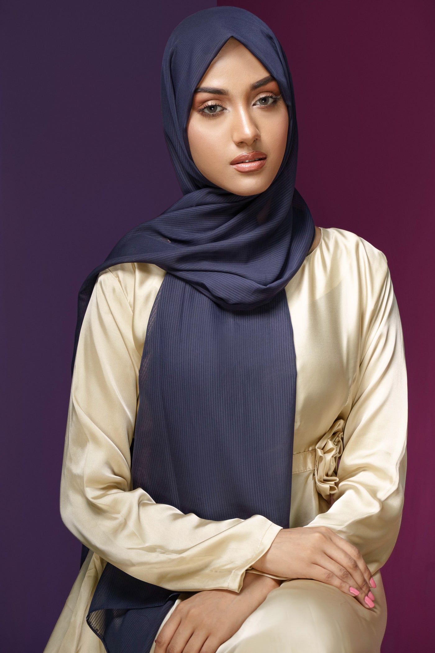 InterLining Chiffon - Navy Blue