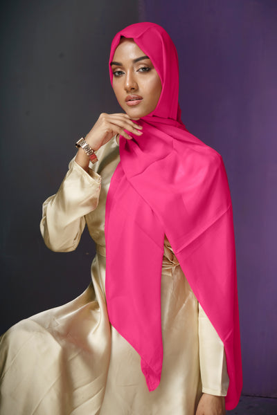 Plain Chiffon - Darp Pink