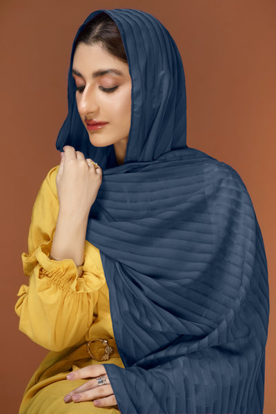 Self Silk Chiffon - Navy Blue