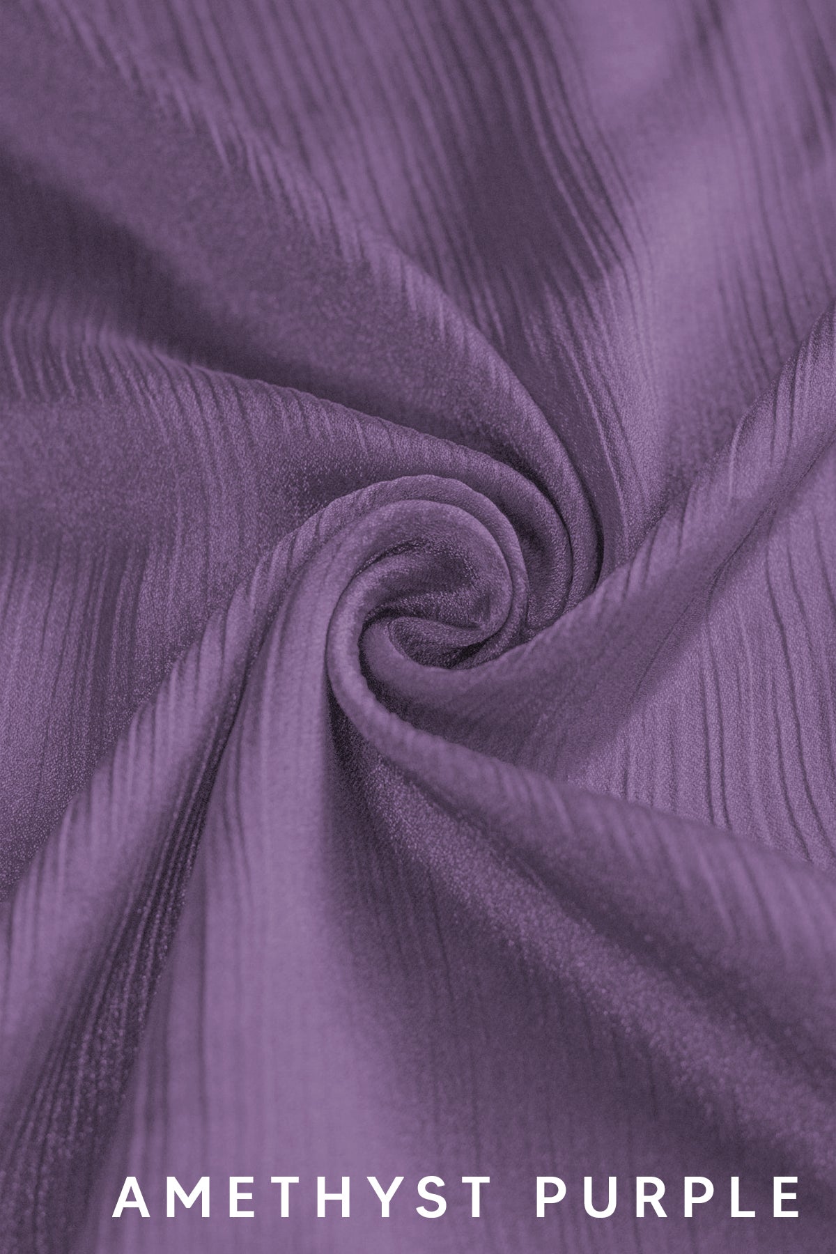 Crinkle Satin - Amethyst Purple