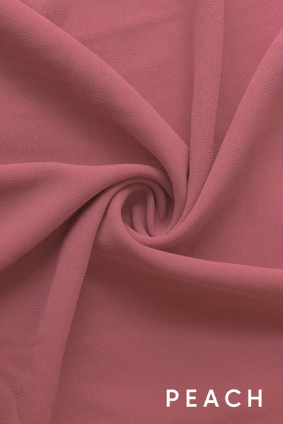 Blush Pink Chiffon Fabric by the Yard